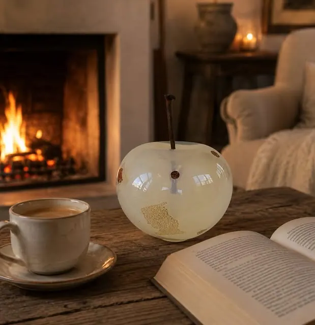 Happy Apples glass apple